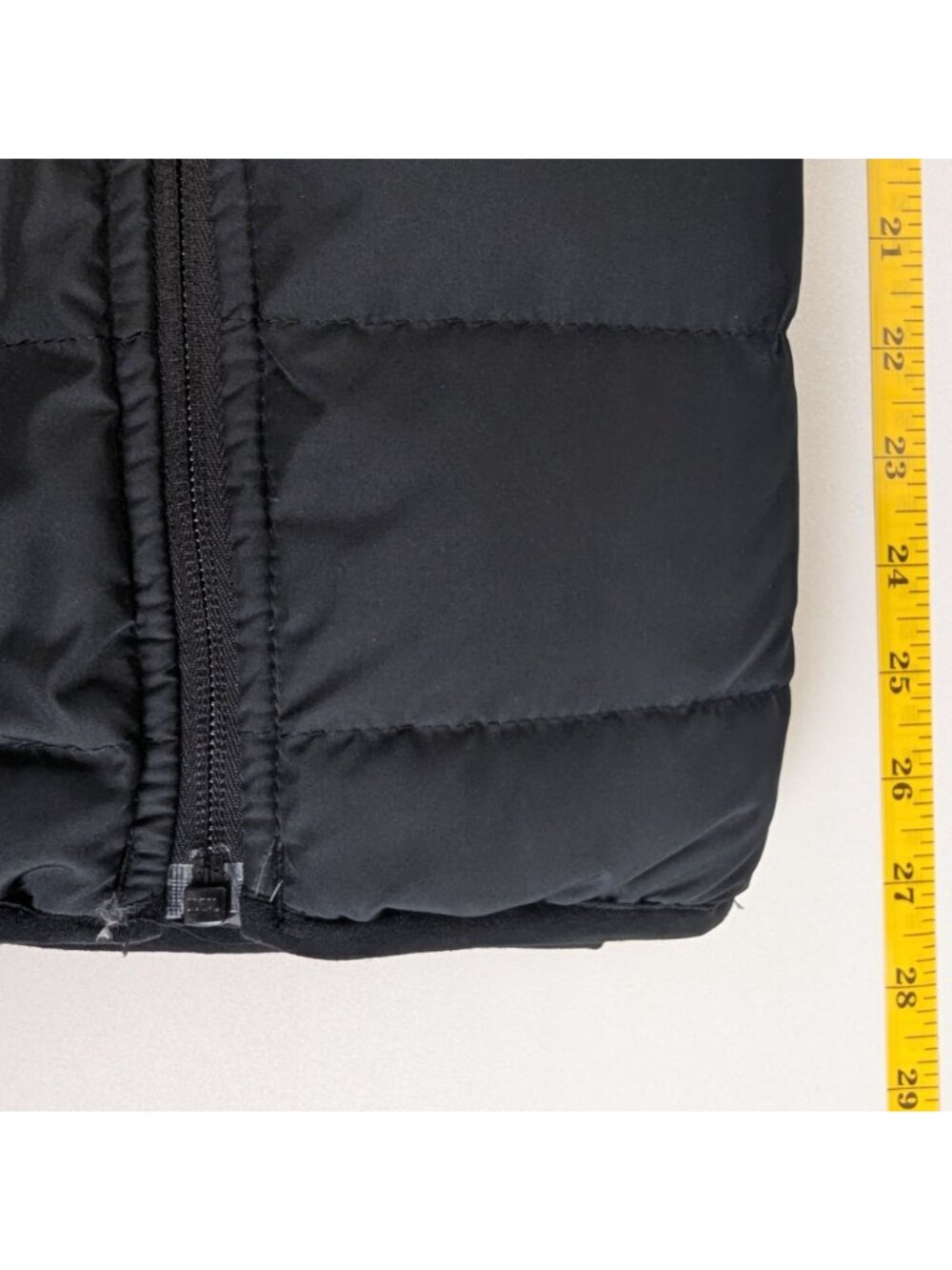 Lands' End Mens Size Small Puffer Jacket Black Lightweight Down Insulated Coat - Picture 9 of 11